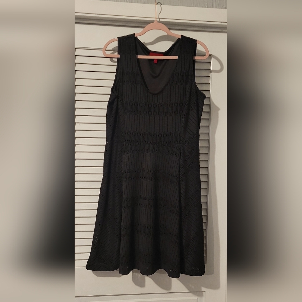 Jennifer Lopez Black Midi Dress